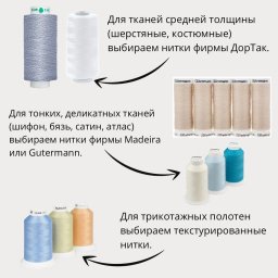 ​Лапки, нитки и иглы для оверлока