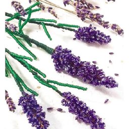 ​Лаванда из бисера