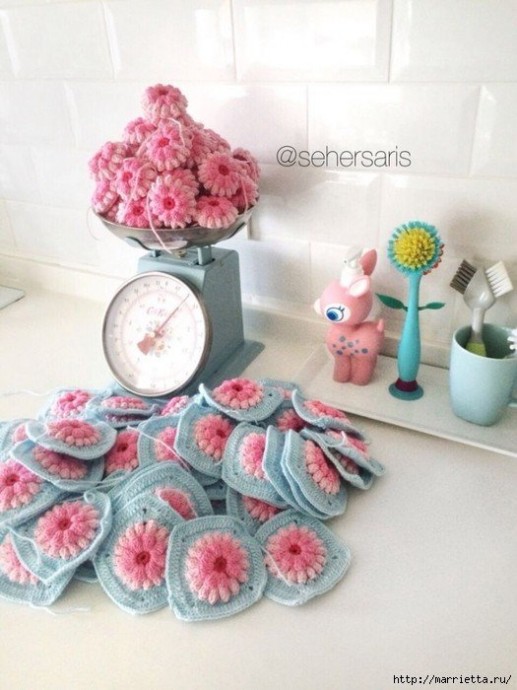 Милые цветочные мотивы крючком: нежность без слов