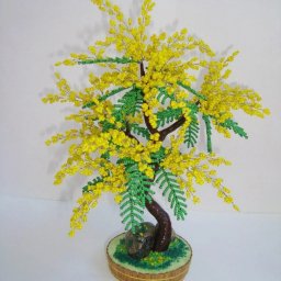 ​Мимоза из бисера