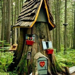 ​Домики из старых пней: идеи для вдохновенного творчества