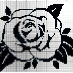 Схемы "Розы" для вышивки или вязания