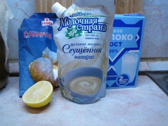 Молочная сахарная мастика для украшения тортов