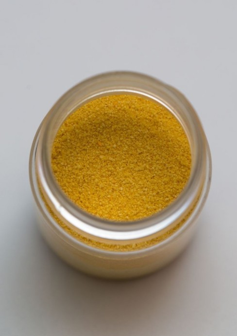 Как покрасить манку для цветочных тычинок