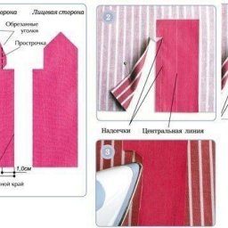 Обработка разреза рукава: мастер класс