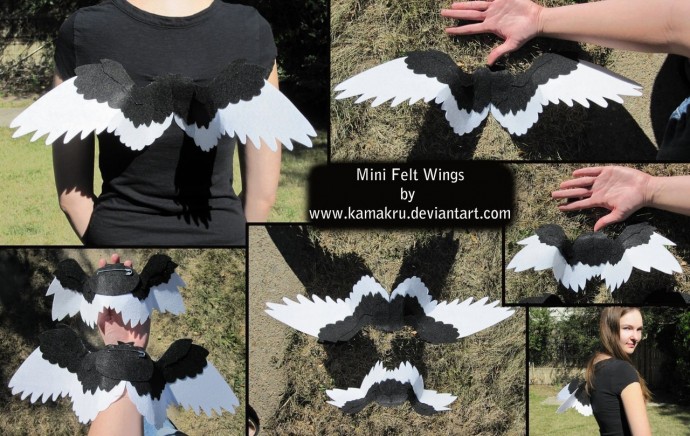 ​Крылья из фетра: идея для творческой фотосессии