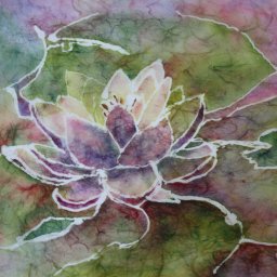 Необычная техника рисования акварельными красками: рисование свечой или воском