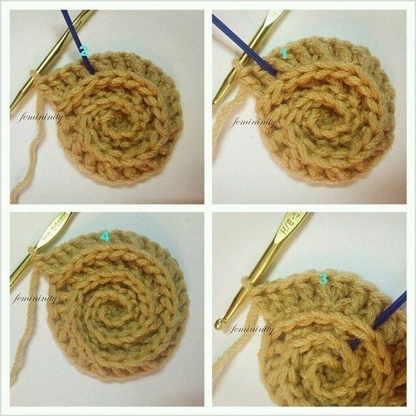 Нежный плед с объёмным рисунком крючком