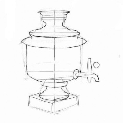​Рисуем самовар