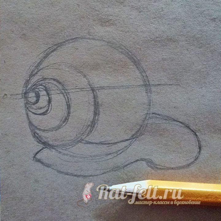 Рисуем улитку