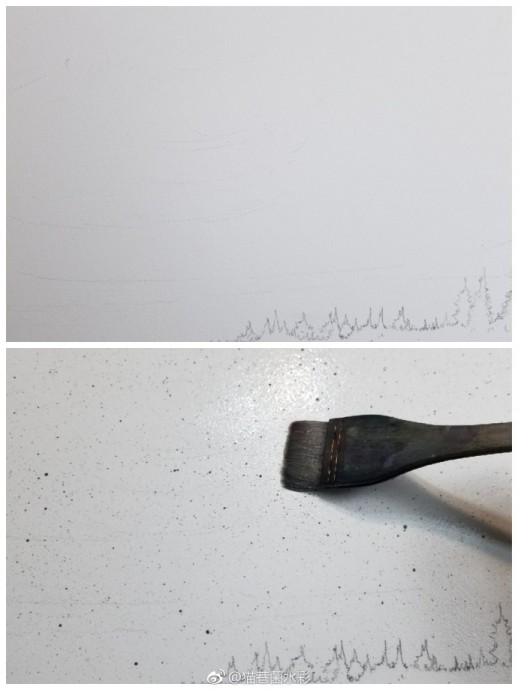 Рисуем звёздное небо над лесом