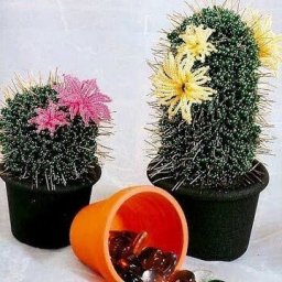 Создаем кактус из бисера: мастер-класс