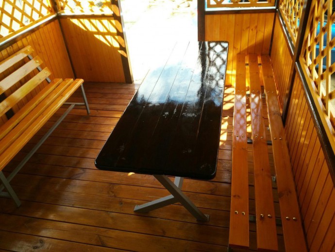 Беседка 4,5х3 на даче своими руками