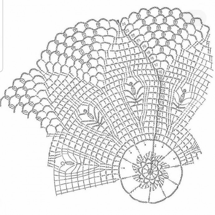 Чудесная подборка салфеток крючком