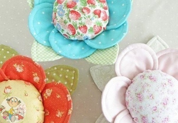 Шьём игольницу-цветок