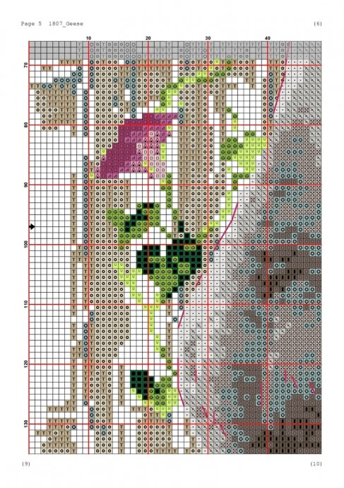 ​Вышиваем гусей