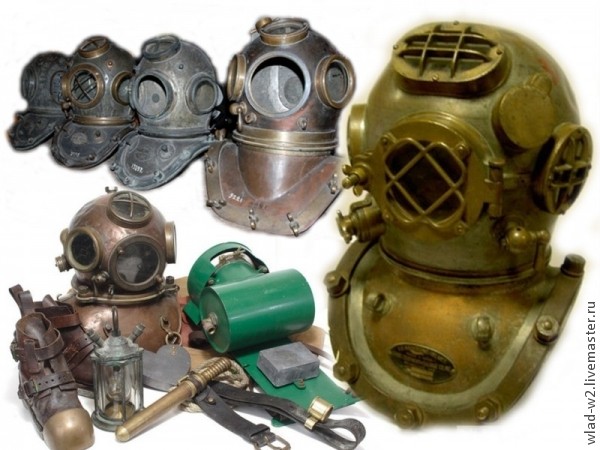 Шлем водолаза из папье-маше