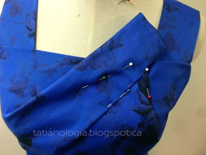 Моделирование синего платья и некоторые моменты процесса изготовления