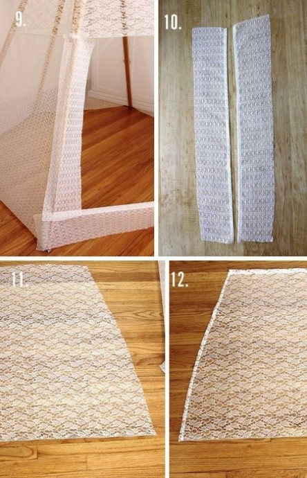 Мастерим шалаш для ребёнка