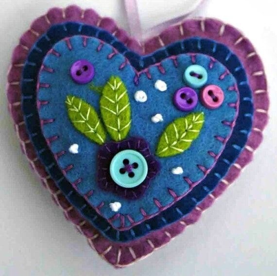 Фетровые сердечки