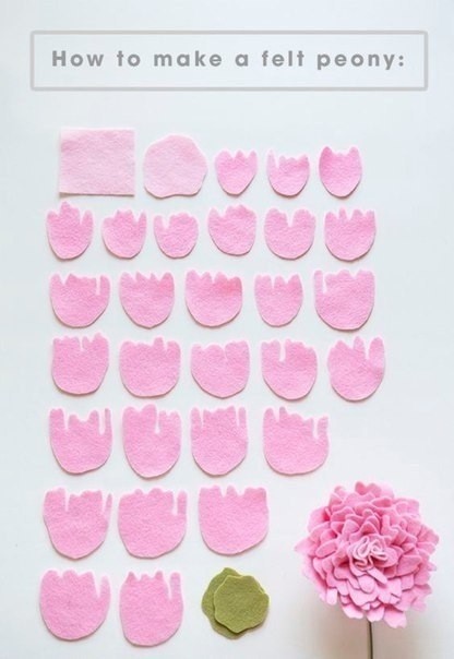 Приближаем весну с таким ярким букетом из фетра