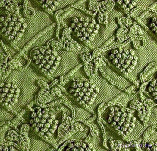 Невероятный узор с виноградом