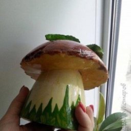 Гриб из гипса: мастер-класс