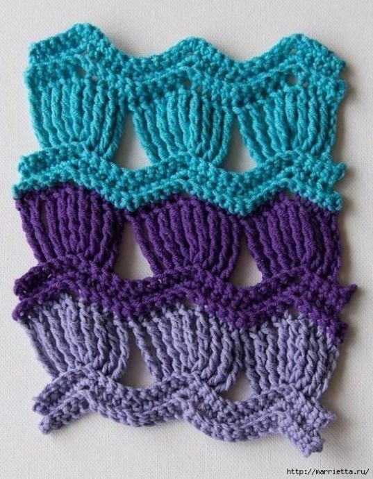 ​Очень интересный узор крючком