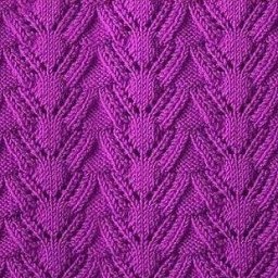 Очень красивый узор на спицах