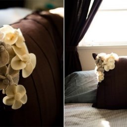 Делаем цветочки из фетра для декора