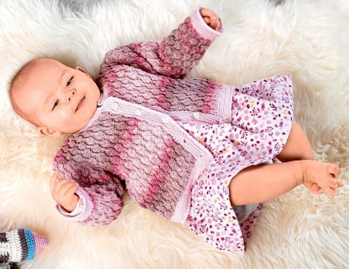 Жакет в розовых тонах