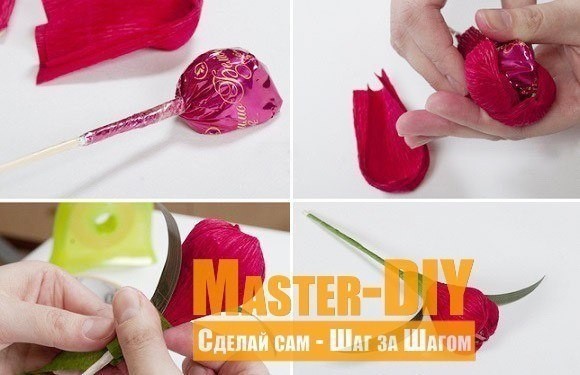 Тюльпаны с шоколадным сюрпризом