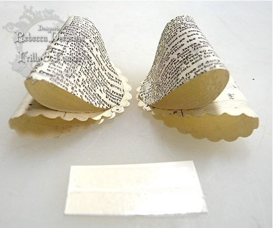 Бант из бумаги на открытку