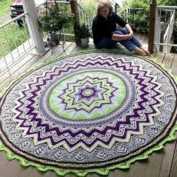 Шикарные коврики крючком