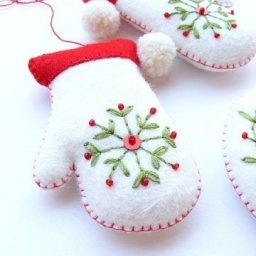 Игрушки из фетра на елочку