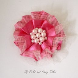 Атласная брошка