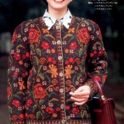 Жаккардовый кардиган