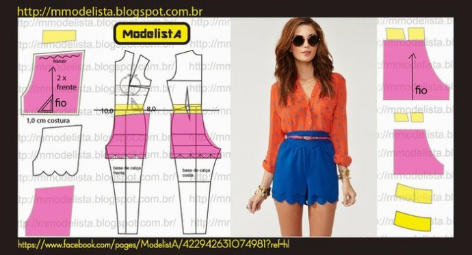 Моделирование оригинальных шорт Моделирование оригинальных шорт