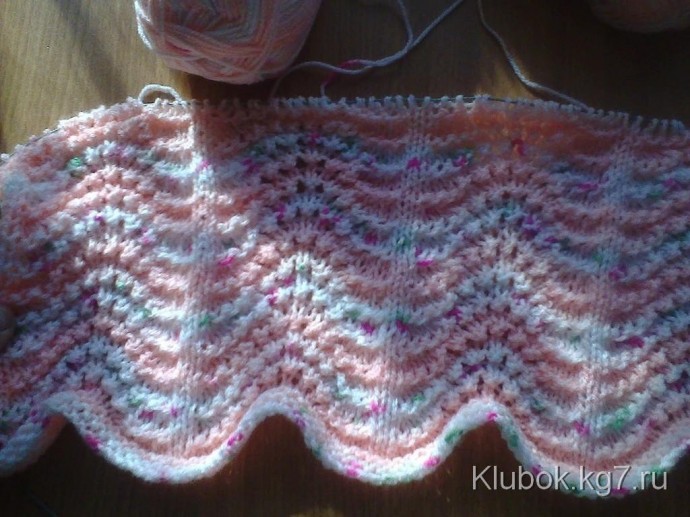 Очень красивый узор спицами Очень красивый узор спицами
