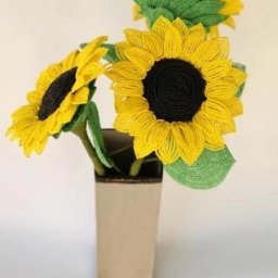 Подсолнух из бисера