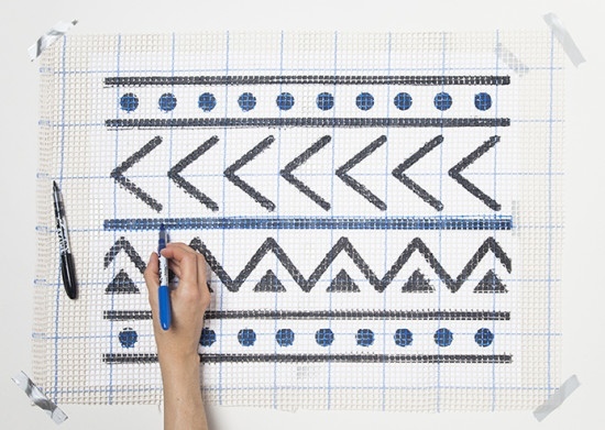 Прикроватный коврик своими руками