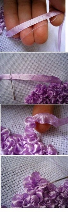 Сирeнь из атласных лент Сирeнь из атласных лент