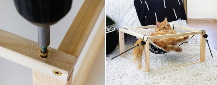 У​ютный гамак для домашнего питомца