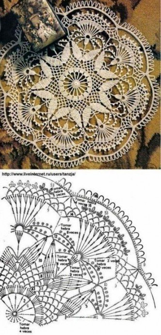 Вяжем самые красивые салфетки