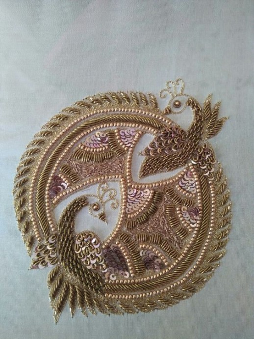 ​Золотистая вышивка с канителью: идеи для вышивального вдохновения