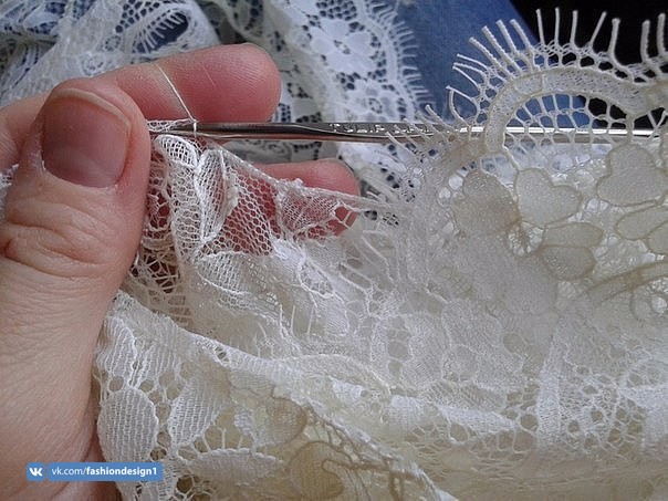 Как сделать тонкие и незаметные швы в кружеве