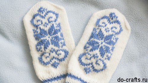 Как вязать варежки спицами: мастер-класс