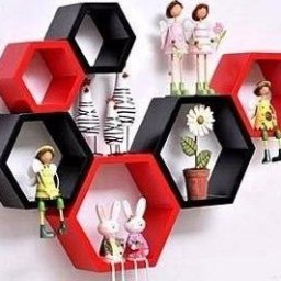 Необычные полки-соты своими руками