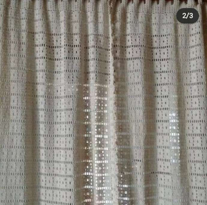 Шторы крючком