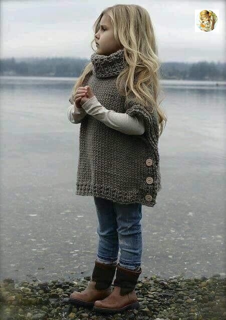 Вязаная накидка